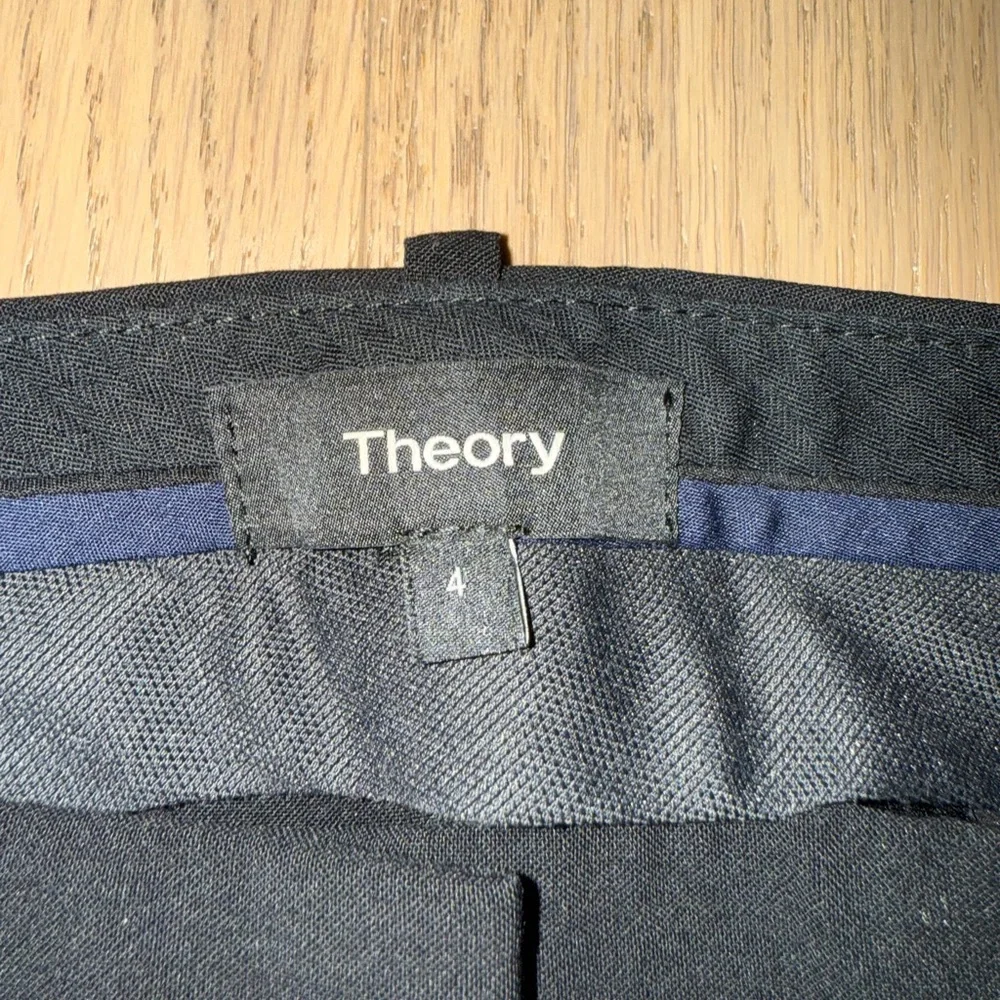 Theory Black Flare Women's Pants - Picture 6 of 7